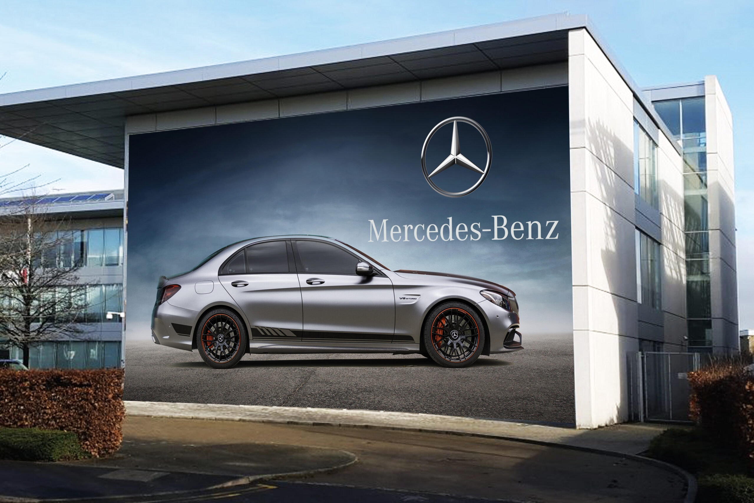 Professional vehicle wrap design mockup