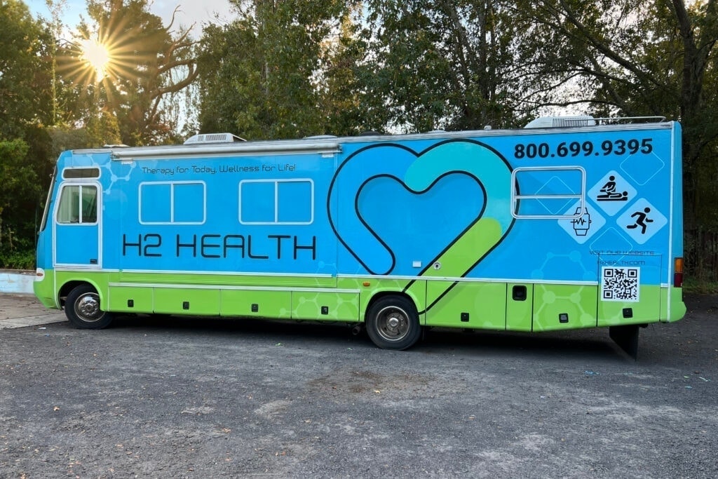 RV mobile wellness unit wrap